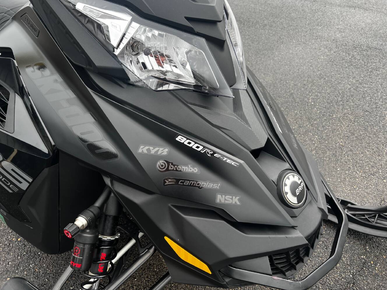 A photo of this 2015 Ski-Doo Renegade X-RS 800R E-TEC E.S., Ice Ripper XT