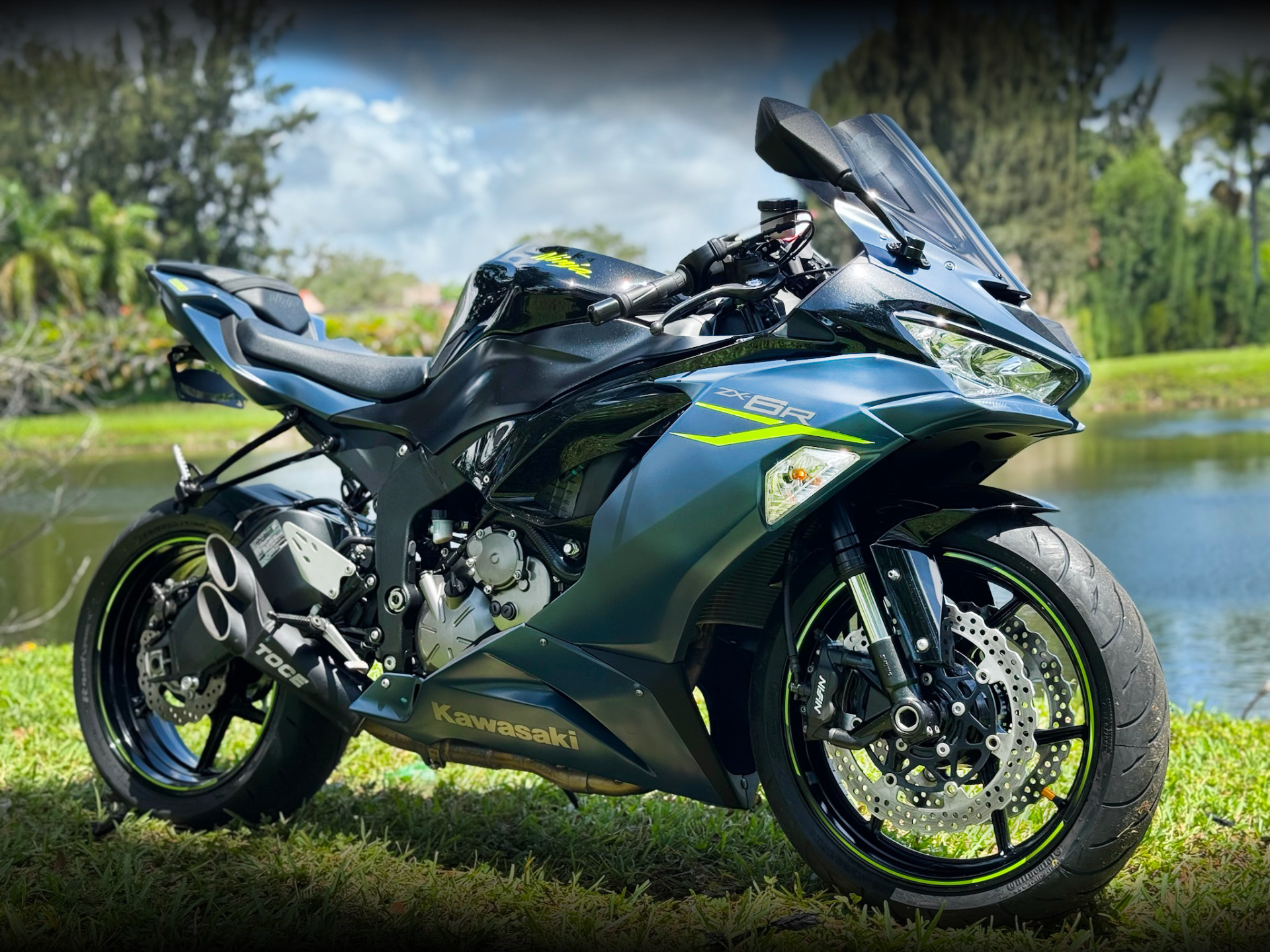 Kyafnu出品 Blue 2021 Kawasaki Ninja ZX-6R Motorcycles For Sale