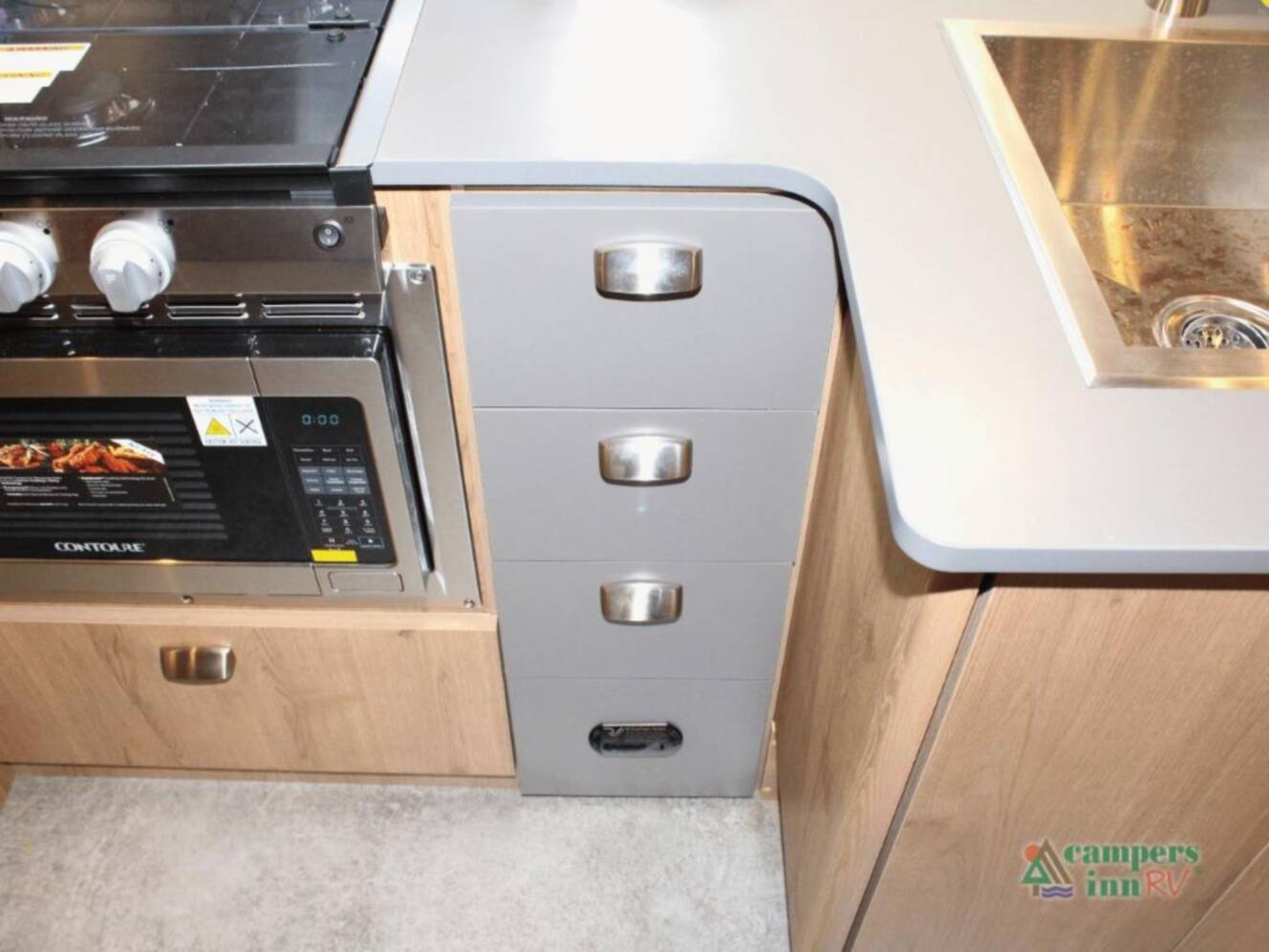 A photo of this 2026 Airstream Trade Wind 25FBQ