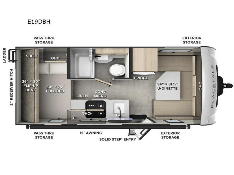 2026 Forest River Rv Flagstaff E-Pro 19DBH E19DBH in henderson CO