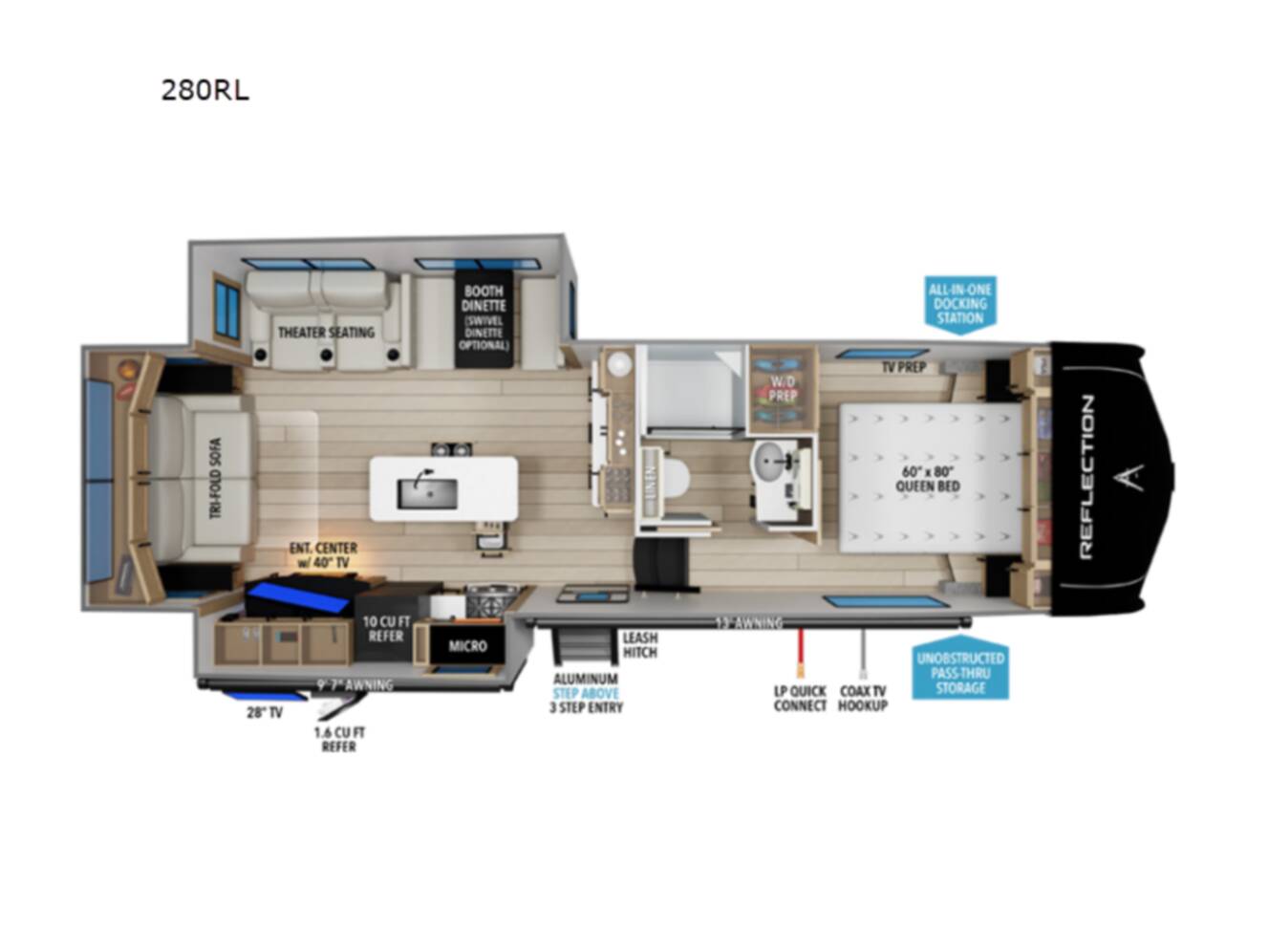 A photo of this 2026 Grand Design Reflection 150 Series 280RL