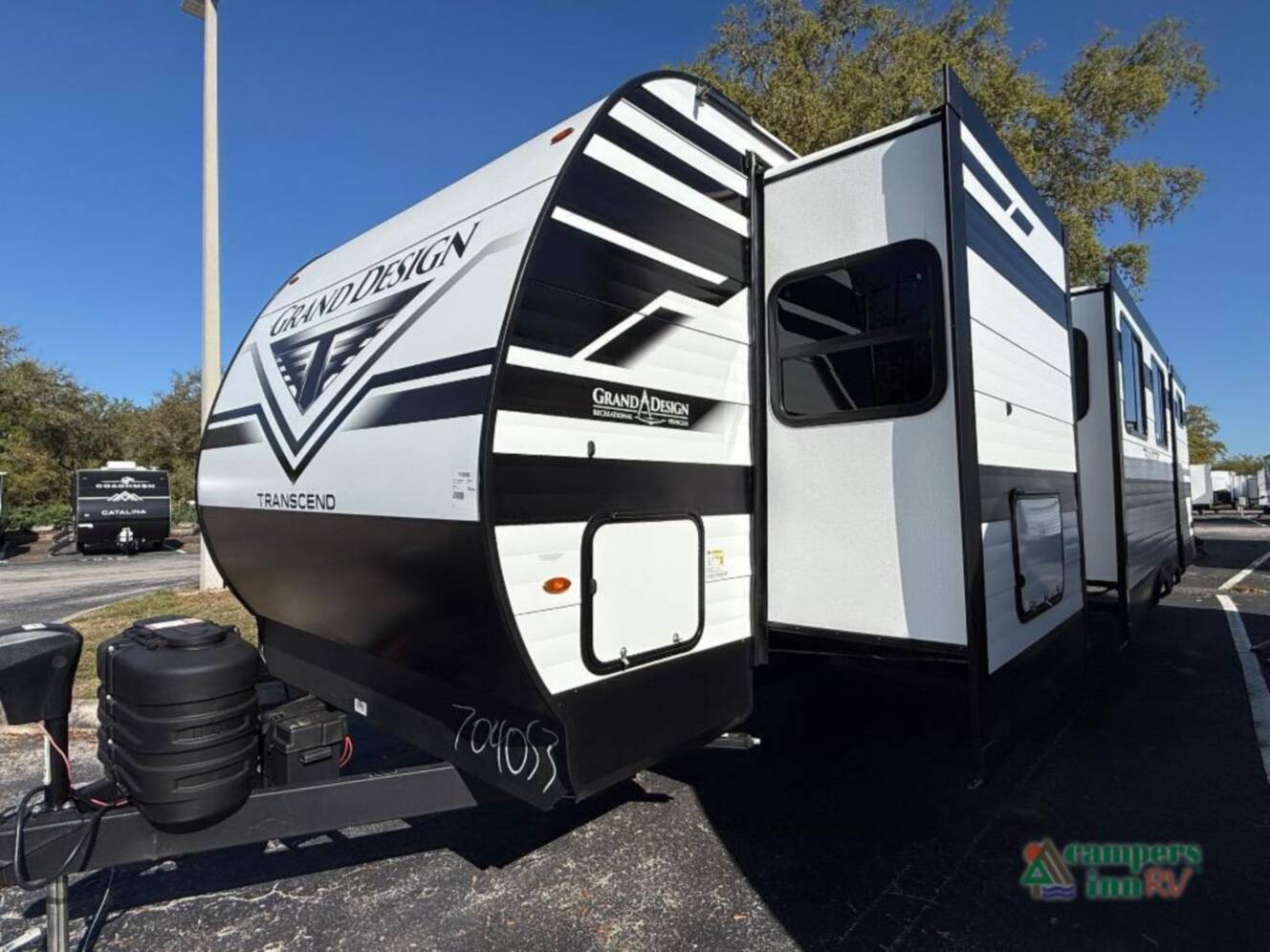 A photo of this 2026 Grand Design Transcend Xplor 335BHT