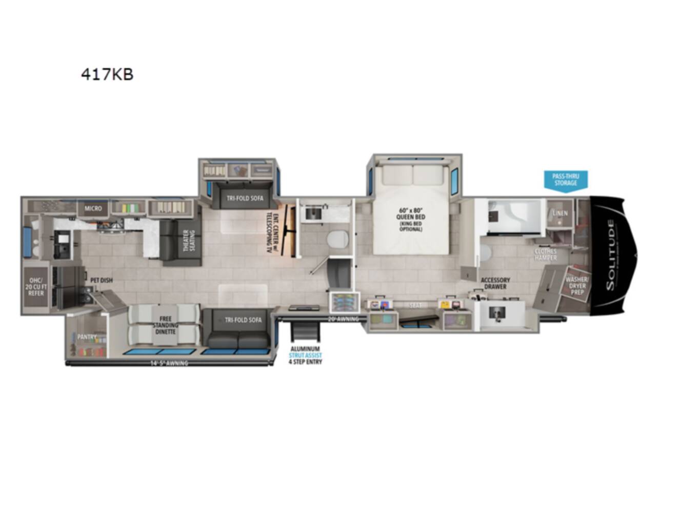 A photo of this 2026 Grand Design Solitude 417KB