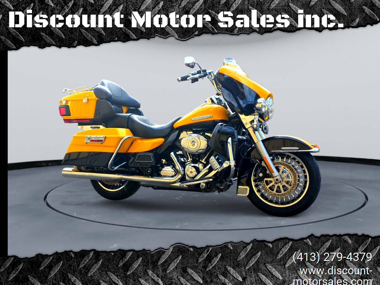 Yellow 2013 Harley-Davidson Electra Glide Motorcycles For Sale