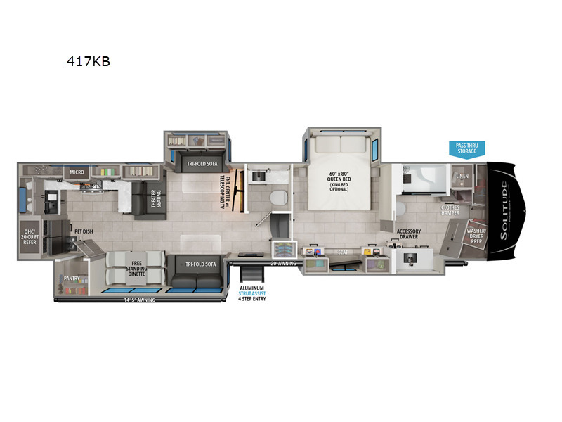 A photo of this 2026 Grand Design Solitude 417KB