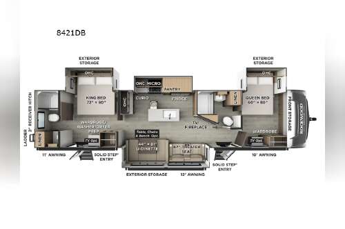 2026 Forest River Rv Rockwood Signature 8421DB in schoolcraft MI