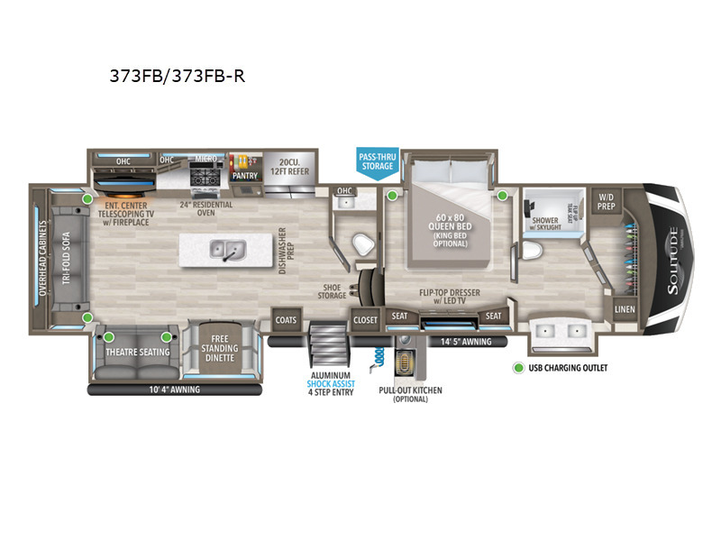 A photo of this 2023 Grand Design Solitude 373FB R