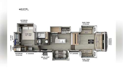 2026 Forest River Rv Flagstaff Classic 402CFL in tiffin OH
