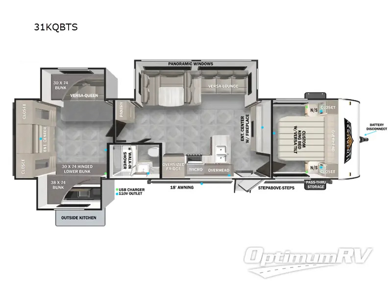 2024 Forest River WILDWOOD PLATINUM 31KQBT in bentonville AR