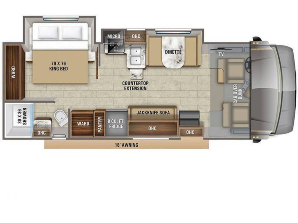 A photo of this 2020 Jayco GREYHAWK 27U