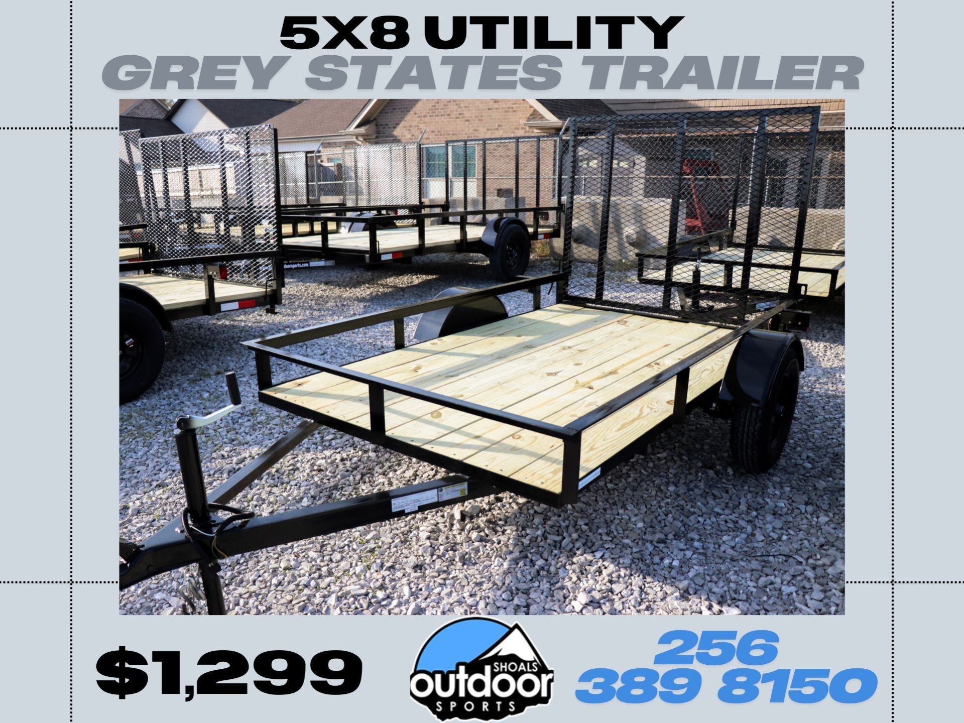 2026 Grey States 5X8 UTILITY in tuscumbia AL