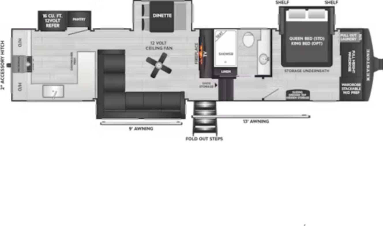 A photo of this 2026 Keystone Rv Cougar 350LLK