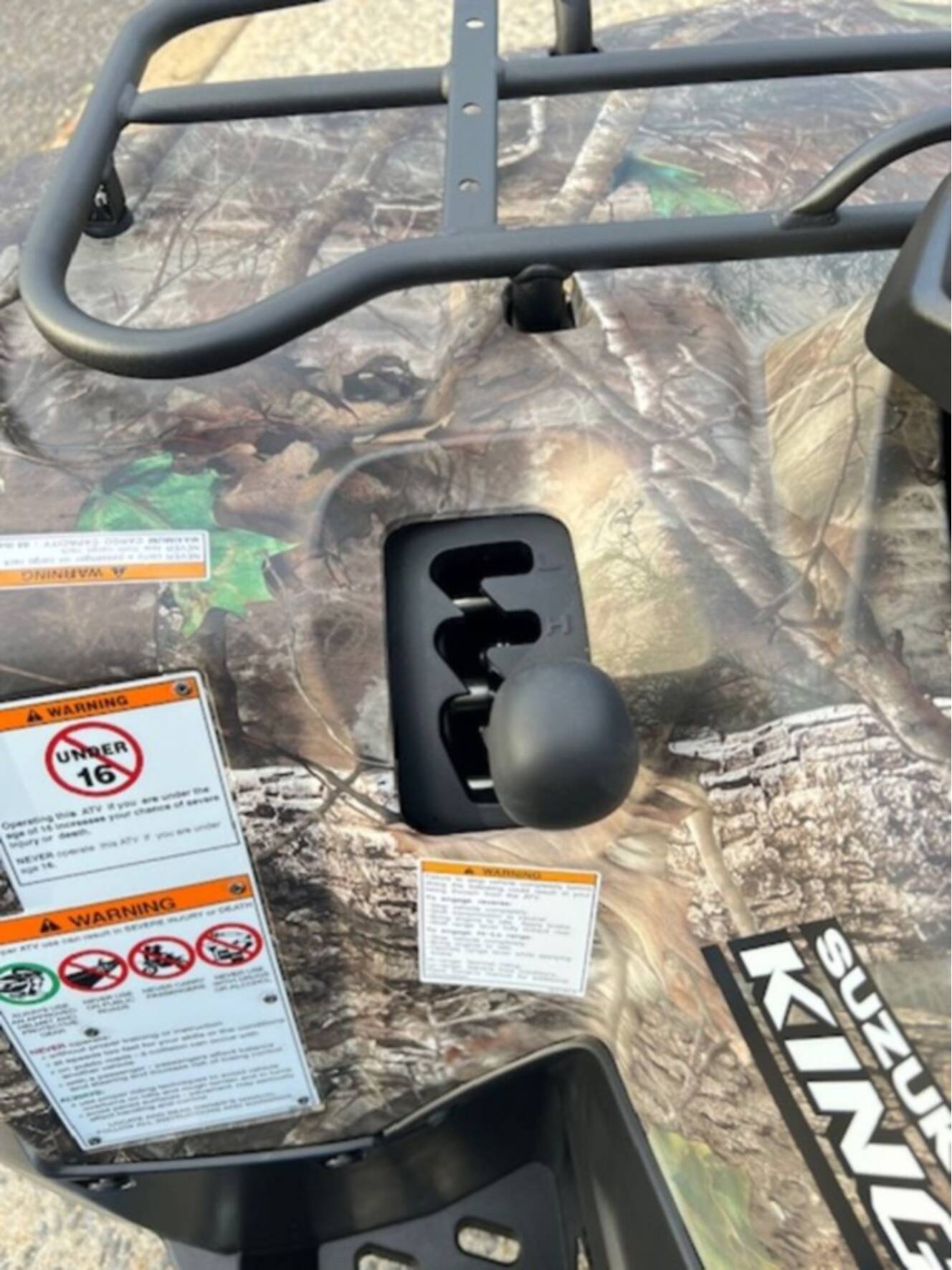 A photo of this 2025 Suzuki KingQuad 400ASi Camo