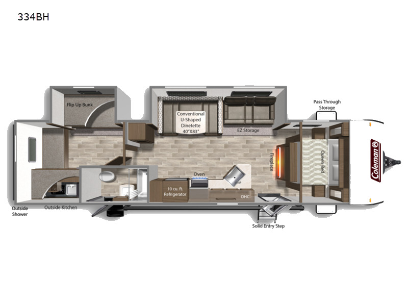 2021 Dutchmen Rv Coleman Lantern Series 334BH in peru IN