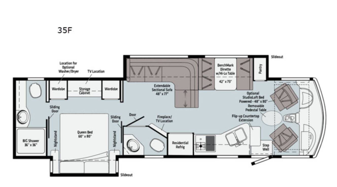 A photo of this 2021 Winnebago Adventurer 35F