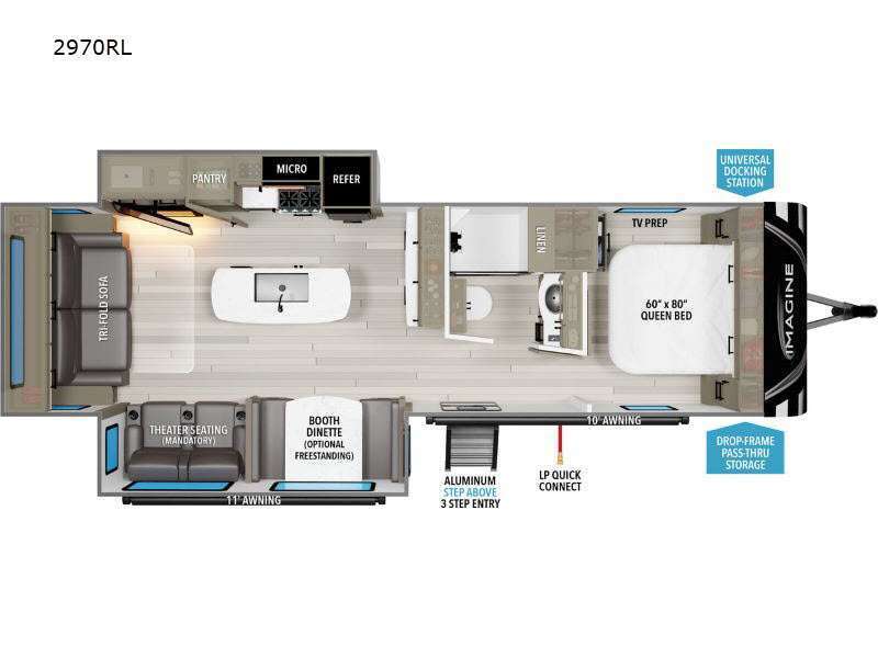 A photo of this 2024 Grand Design Imagine 2970RL