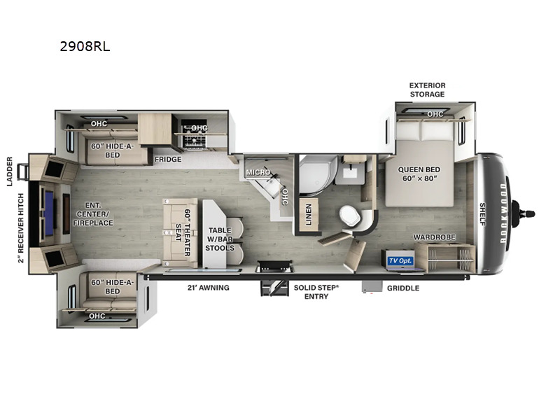 2025 Forest River Rv Rockwood Ultra Lite 2908RL in kings mountain NC