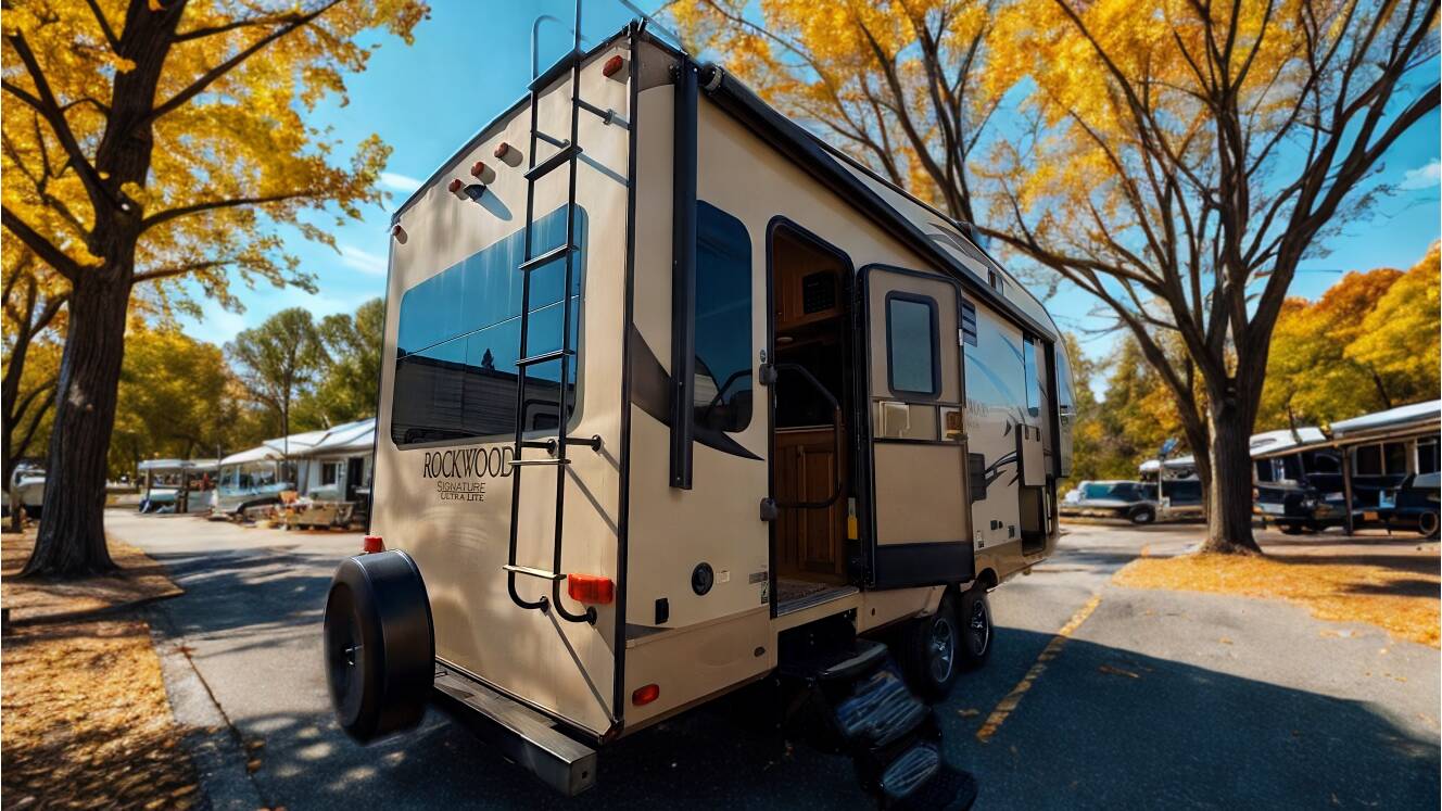 A photo of this 2018 Forest River Rockwood Signature Ultra Lite 8244BS