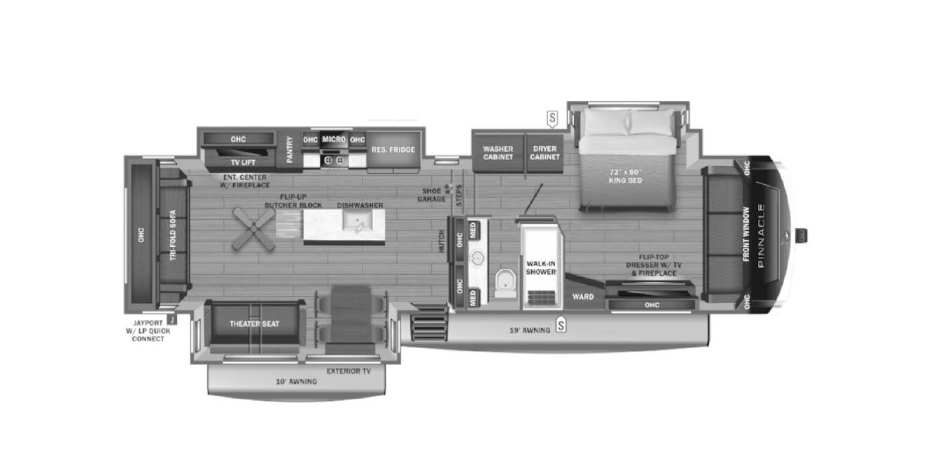 A photo of this 2024 Jayco Pinnacle 36SSWS