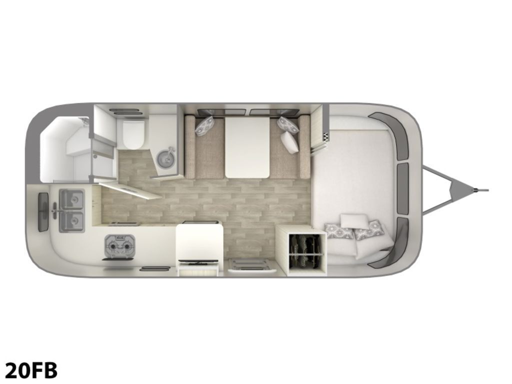 A photo of this 2020 Airstream Bambi 20FB