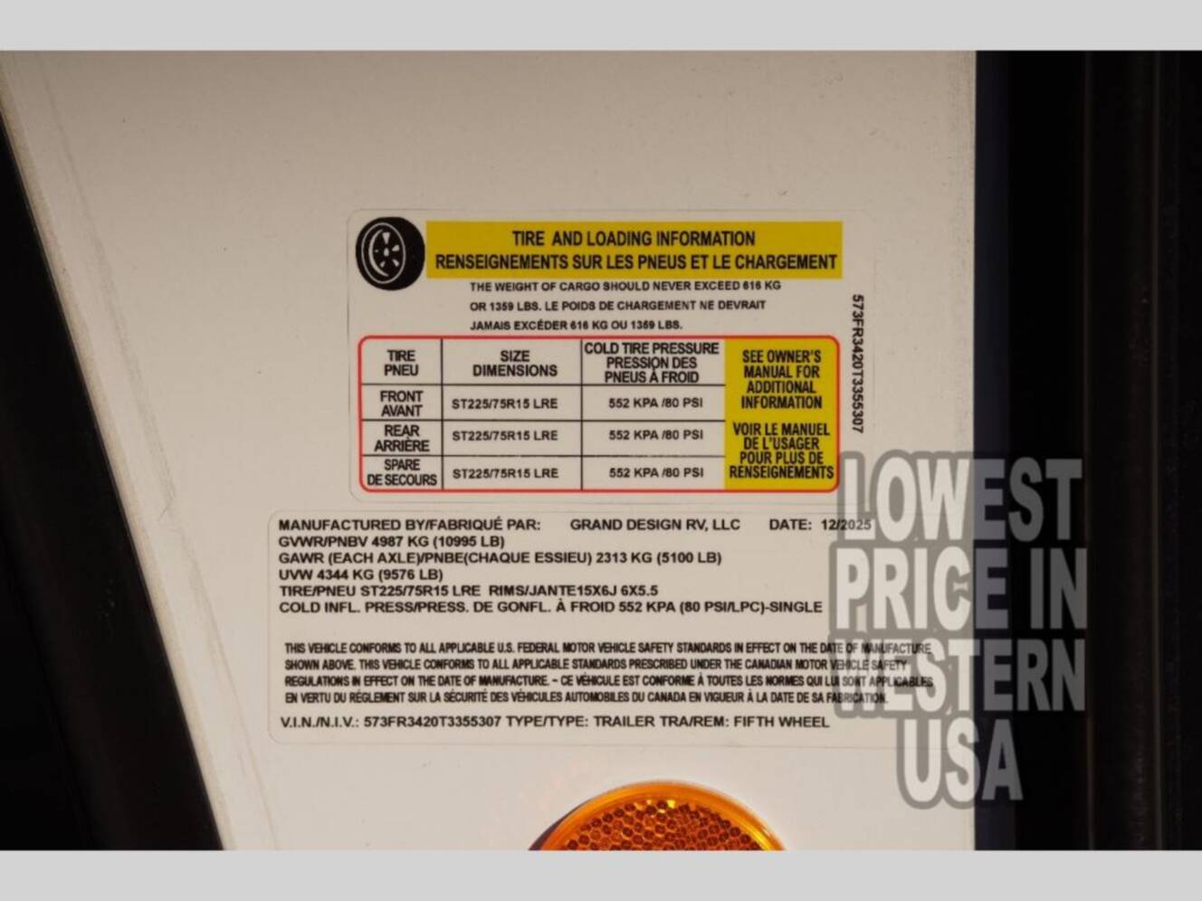 A photo of this 2026 Grand Design Reflection 295RL