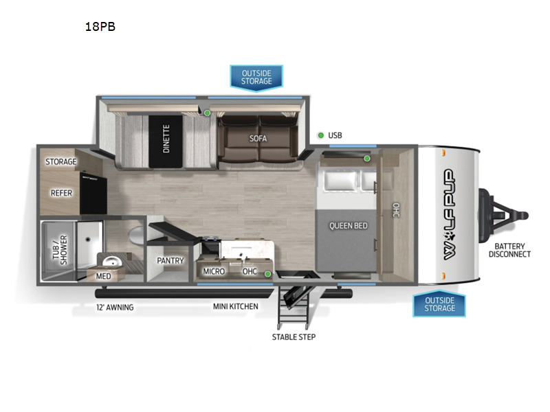 2026 Forest River Rv Cherokee Wolf Pup 18PB in middlebury IN