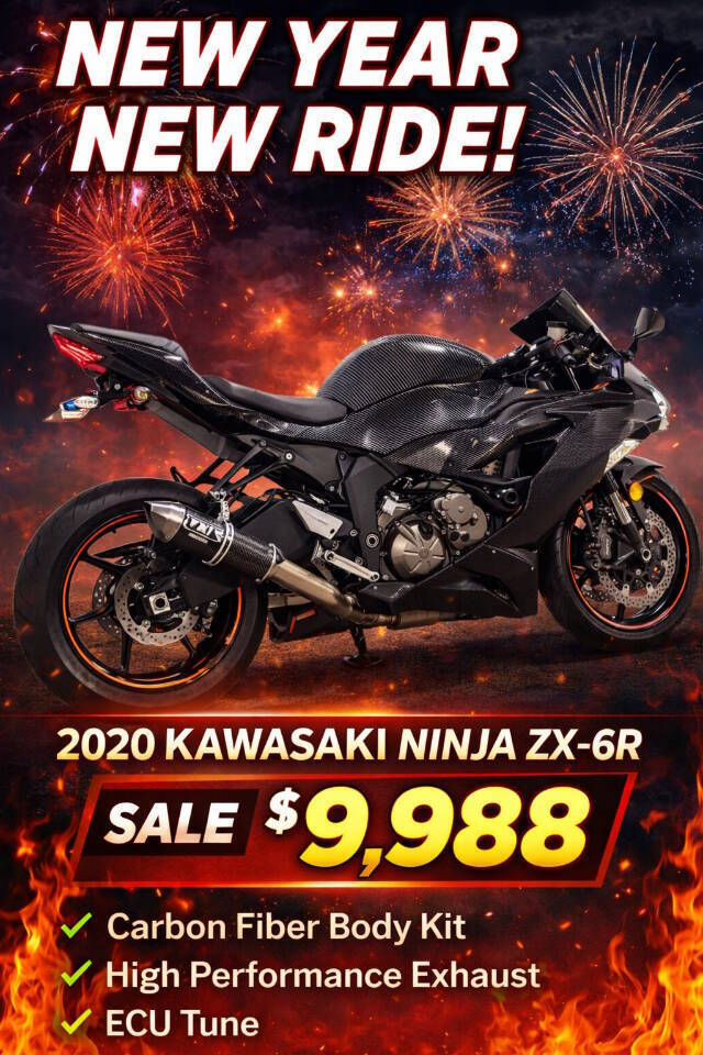 NEWYEAR ⑧ Black Kawasaki Ninja ZX-6R Motorcycles For Sale in Florida - Cycle