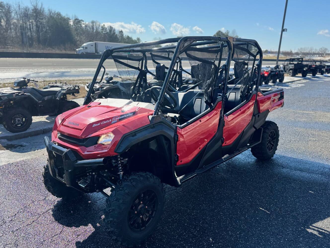 A photo of this 2025 Honda Pioneer 1000-6 Deluxe Crew