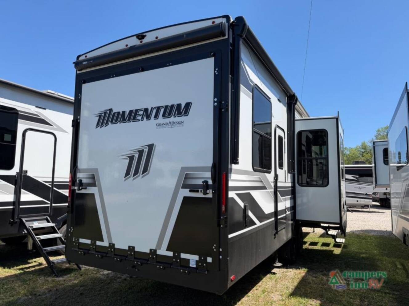 A photo of this 2026 Grand Design Momentum G-Class 320G