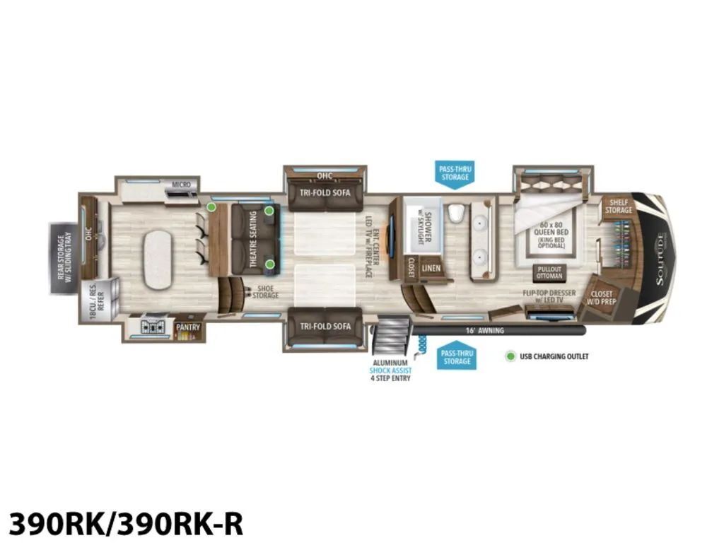 A photo of this 2021 Grand Design Solitude 390RK-R