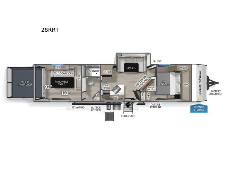 2026 Forest River Rv Cherokee Grey Wolf 28RRT in middlebury IN