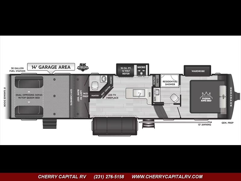 2026 Keystone Fuzion Impact 367 Fifth Wheel in grawn MI