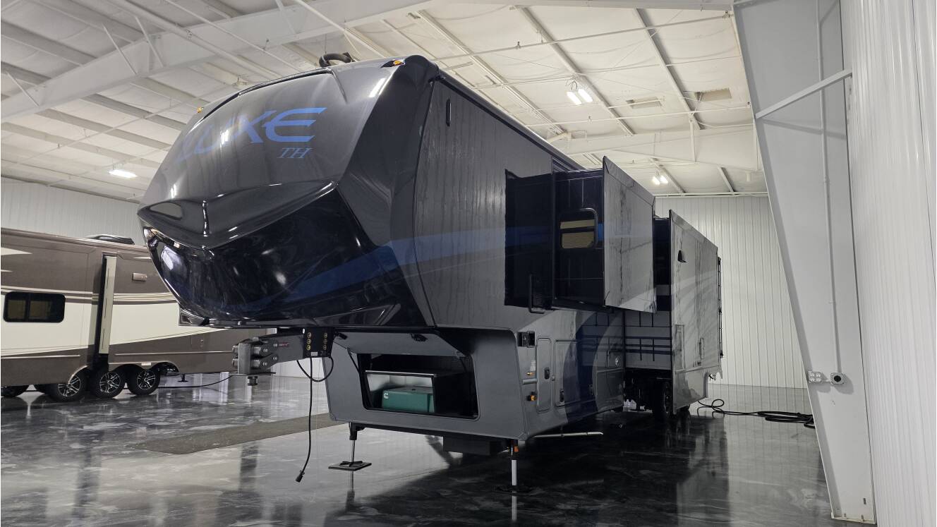 A photo of this 2026 Luxe TOY HAULER 46FB
