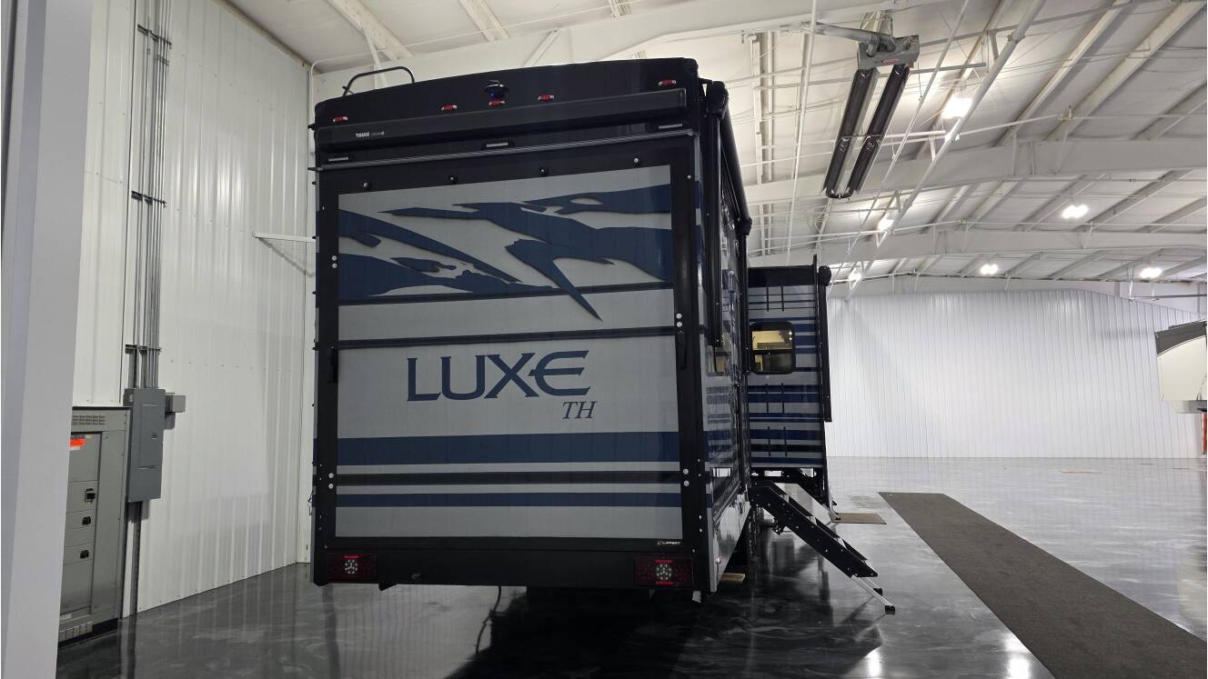 A photo of this 2026 Luxe TOY HAULER 46FB