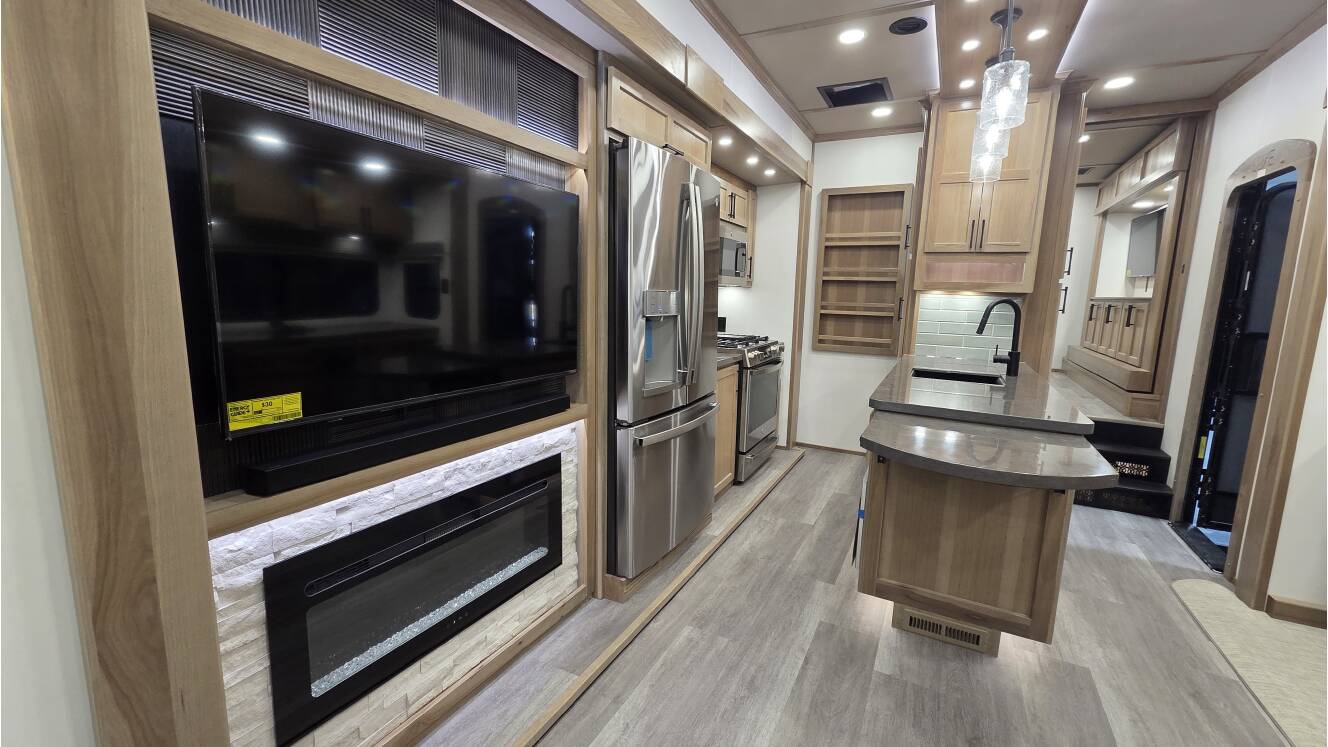 A photo of this 2026 Luxe TOY HAULER 46FB