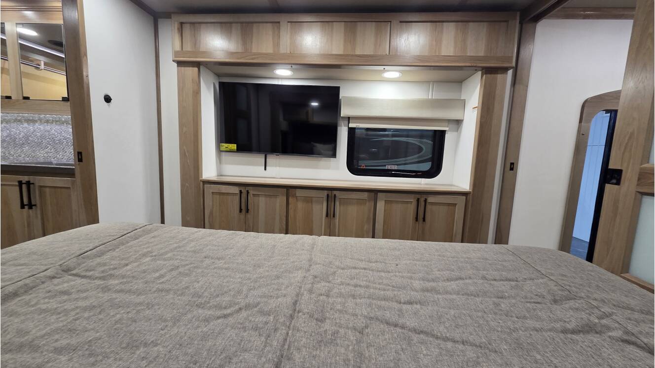 A photo of this 2026 Luxe TOY HAULER 46FB