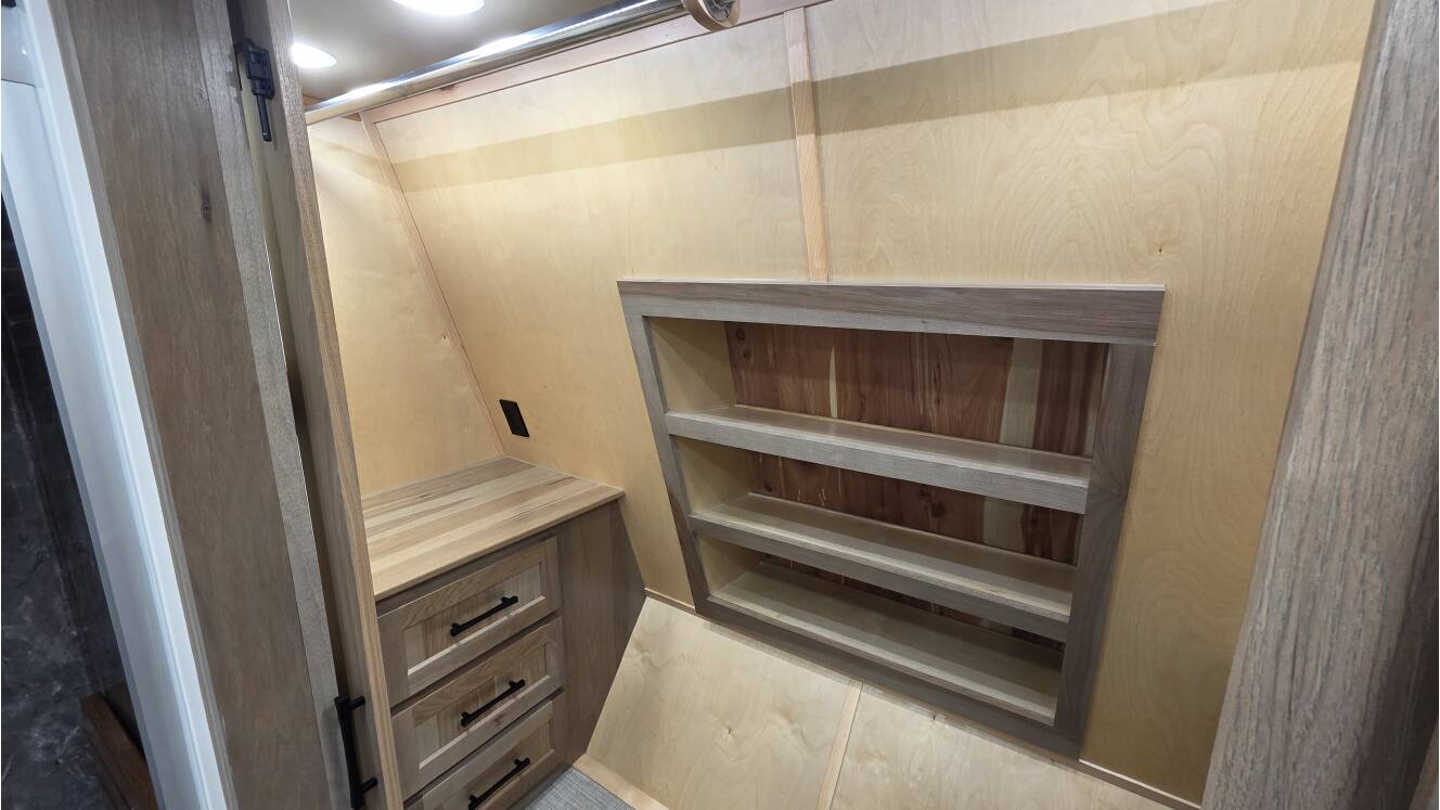 A photo of this 2026 Luxe TOY HAULER 46FB