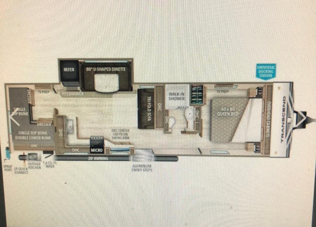 A photo of this 2020 Grand Design TRANSCEND 29TBS
