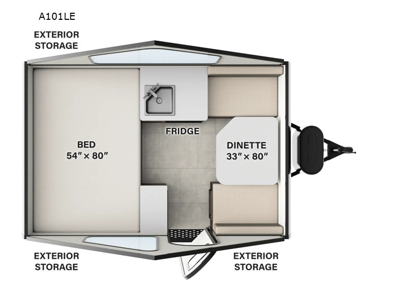 A photo of this 2026 Forest River Rv Rockwood Hardside Series A101LE
