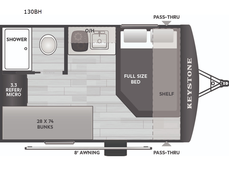 A photo of this 2026 Keystone Rv Hideout Mini 130BH