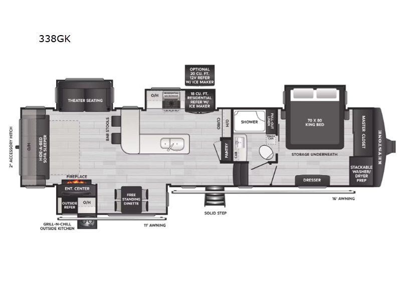 2026 Keystone Rv Alpine Avalanche Edition 338GK in west alexandria OH