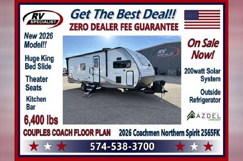 2026 Coachmen Northern Spirit 2565FK in goshen IN