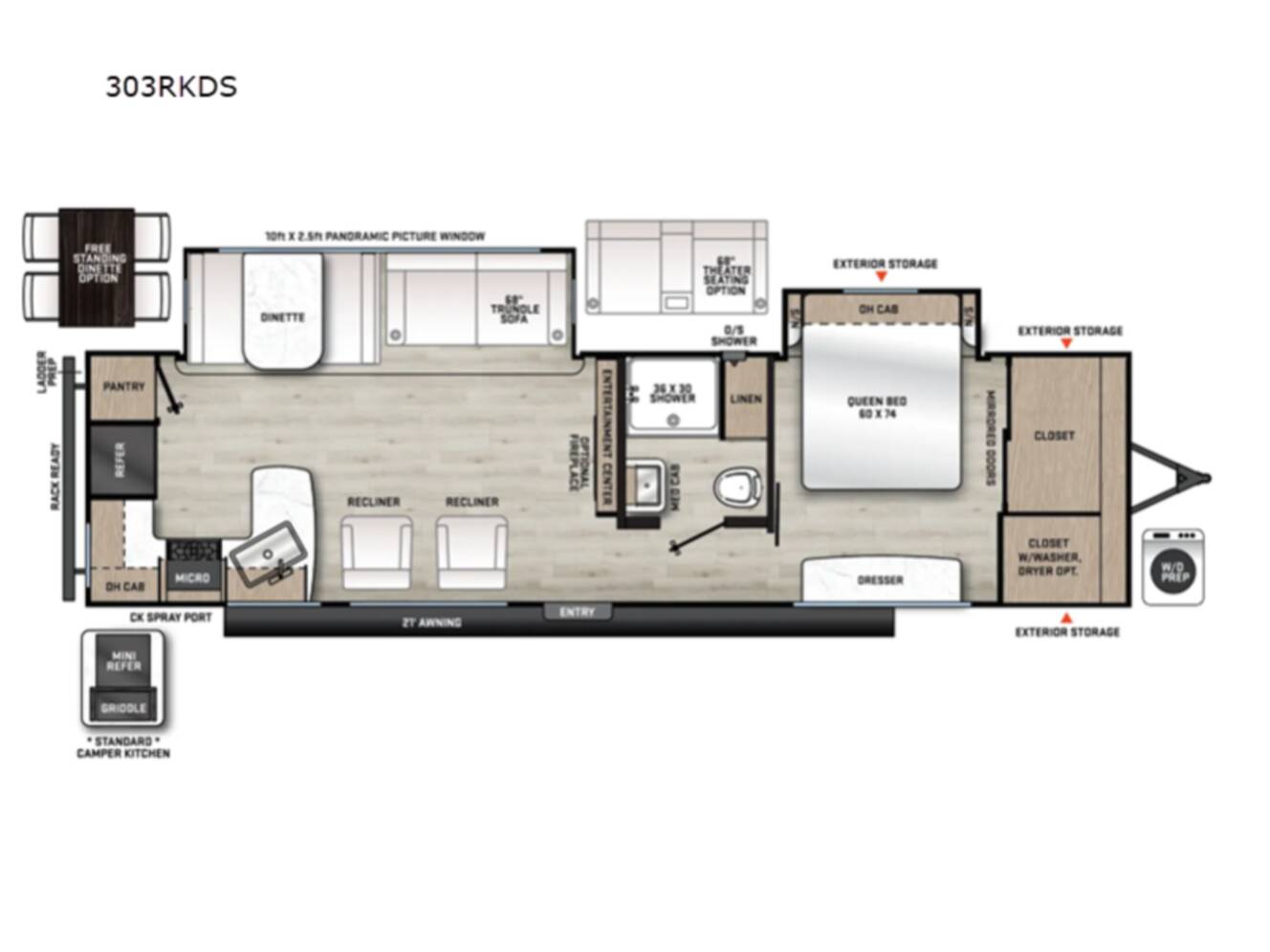 A photo of this 2026 Coachmen Rv Catalina Legacy Edition 303RKDS