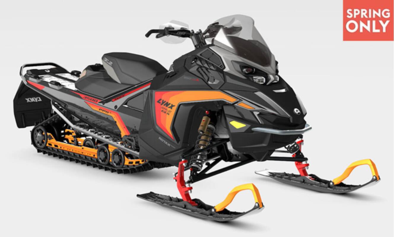 A photo of this 2025 Lynx Rave GLS 850 E-TEC Turbo R Ice Ripper XT 1.5 SHOT w/ 1