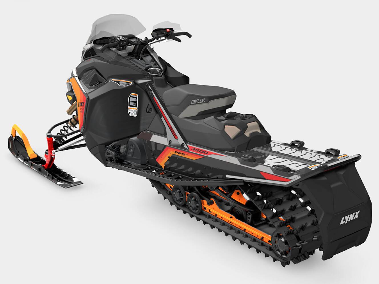 A photo of this 2025 Lynx Rave GLS 850 E-TEC Turbo R Ice Ripper XT 1.5 SHOT w/ 1