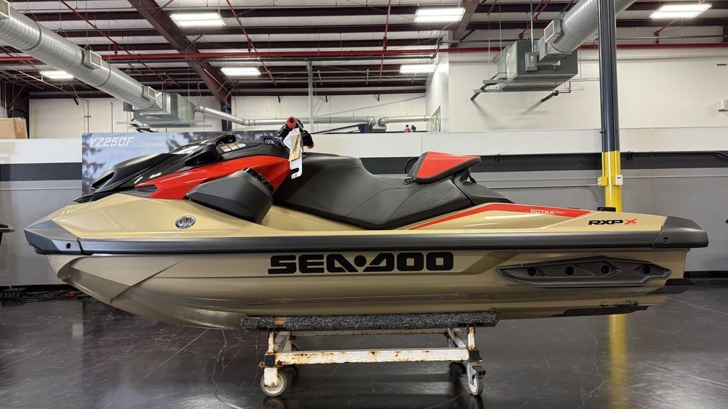 2025 Sea-Doo RXP-X 325 Tech, BRP Premium A, iBR Metallic Tan / La in angleton TX