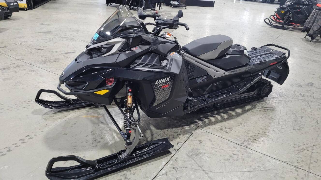 A photo of this 2026 Lynx Rave RE 850 E-TEC Turbo R w/ WIS Ice Ripper XT 1.5 SHO