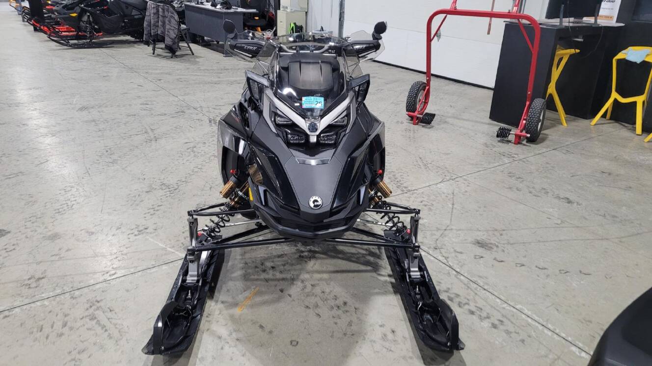 A photo of this 2026 Lynx Rave RE 850 E-TEC Turbo R w/ WIS Ice Ripper XT 1.5 SHO