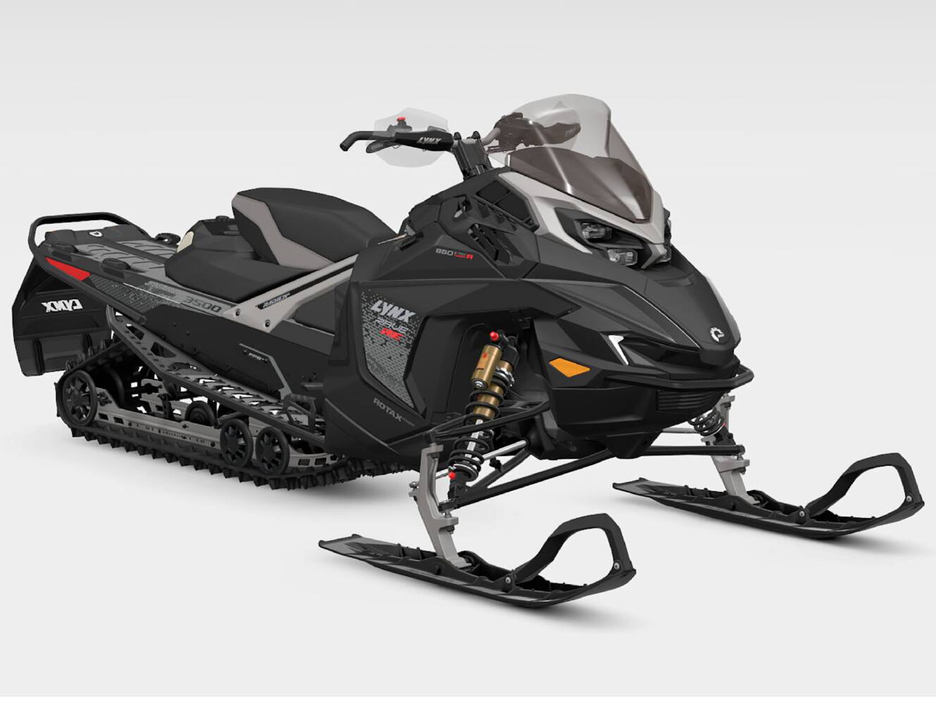 A photo of this 2026 Lynx Rave RE 850 E-TEC Turbo R w/ WIS Ice Ripper XT 1.5 SHO