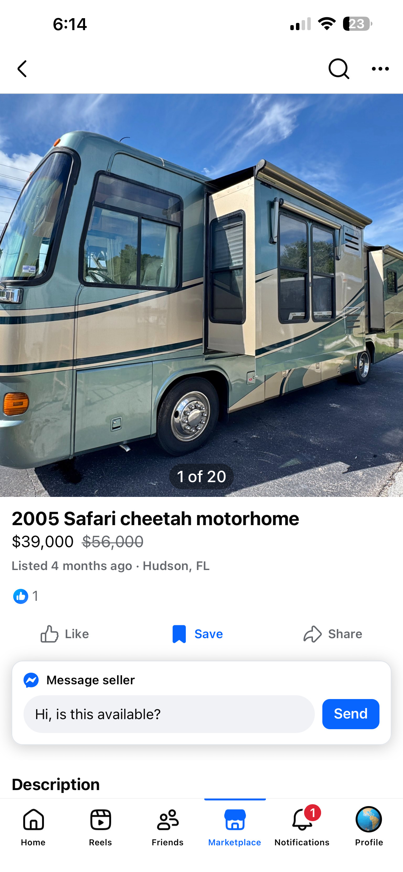 2005 Safari CHEETAH 38 PDQ RV